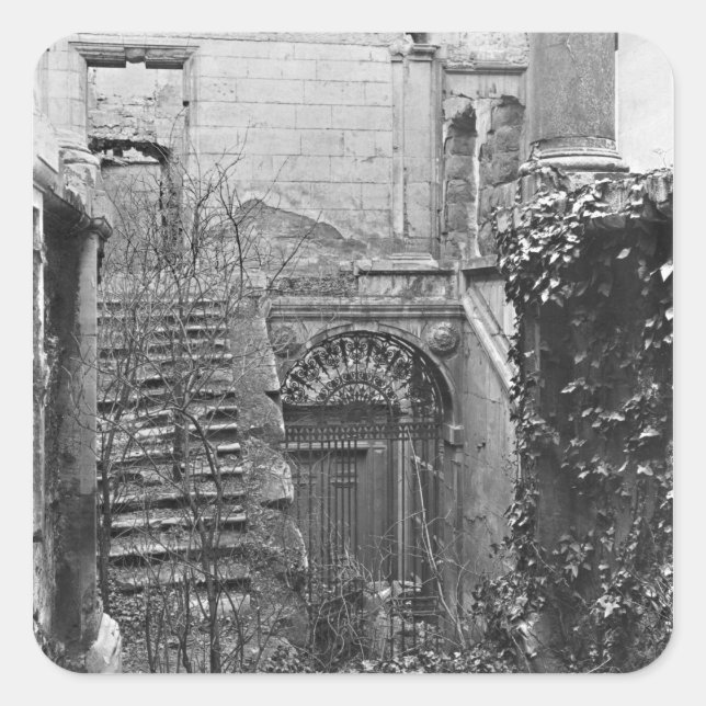 Ruins of the Cour des Comptes Square Sticker (Front)
