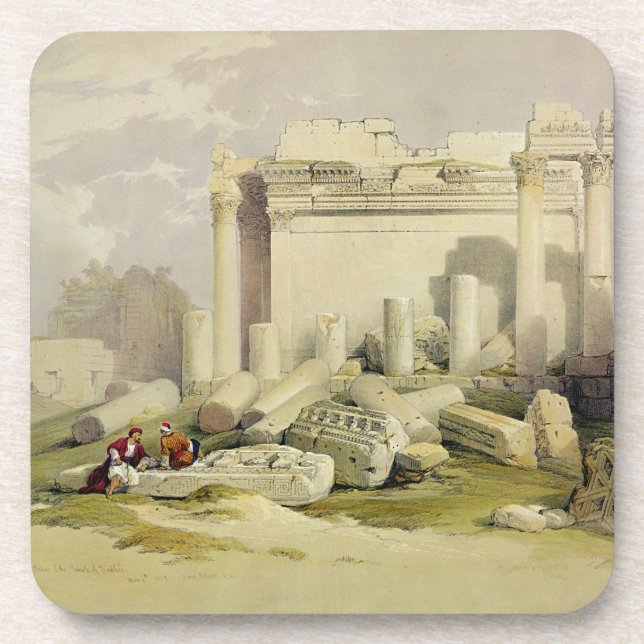 Ruins of the Eastern Portico of the Temple of Baal Coaster (Front)