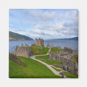 Ruins of Urquhart Castle along Loch Ness, Scotland Magnet