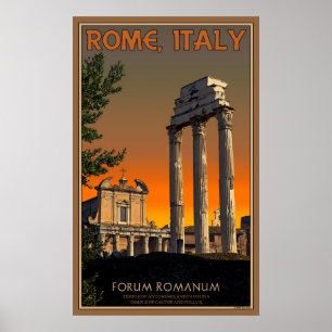 Ruins on the Roman Forum Poster