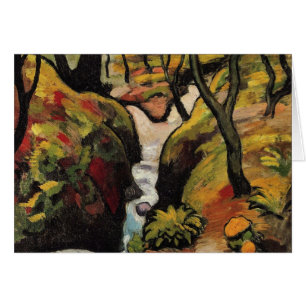 Ruisseau forestier par August Macke Expressionisme