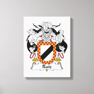 Ruiz Family Crest Canvas Print