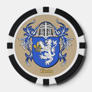 Ruiz Heraldic Arms Poker Chips