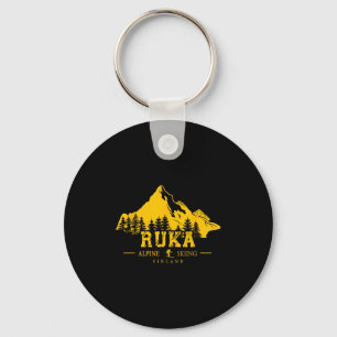 Ruka Finland Ski Resort Kuusamo Rukatunturi Alpine Keychain