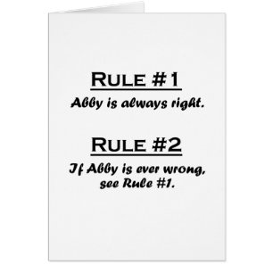 Rule Abby