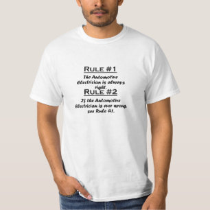 Rule Automotive Electrician T-Shirt