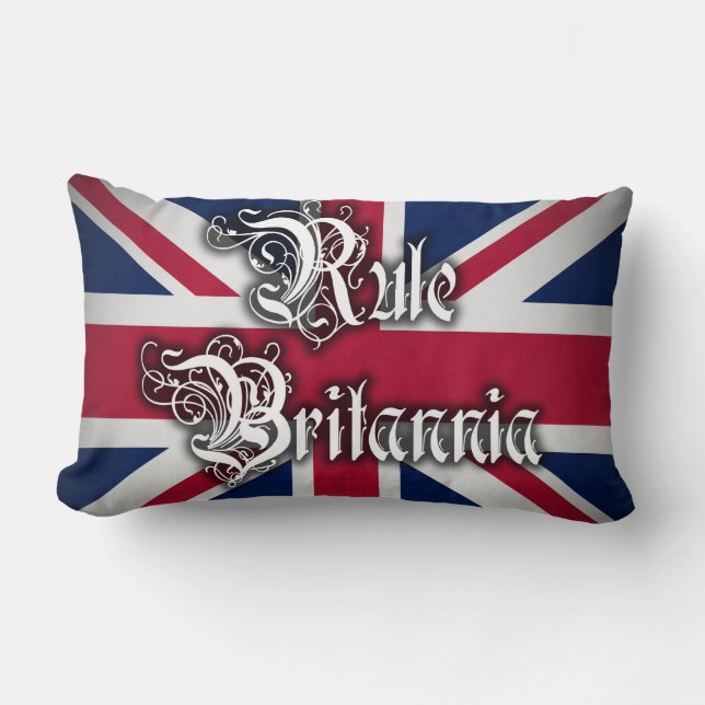 Rule Britannia Lumbar Pillow (Front)