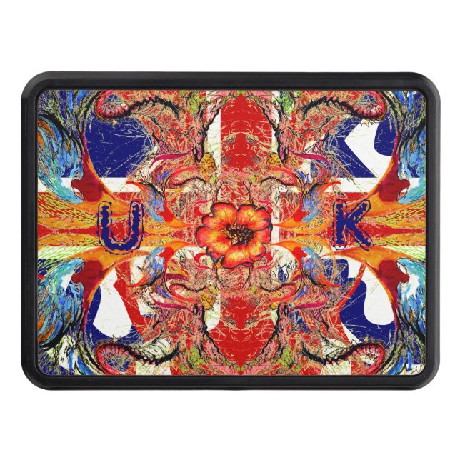 Rule Britannia Victorian fantasy & Your letters  Trailer Hitch Cover (Front)