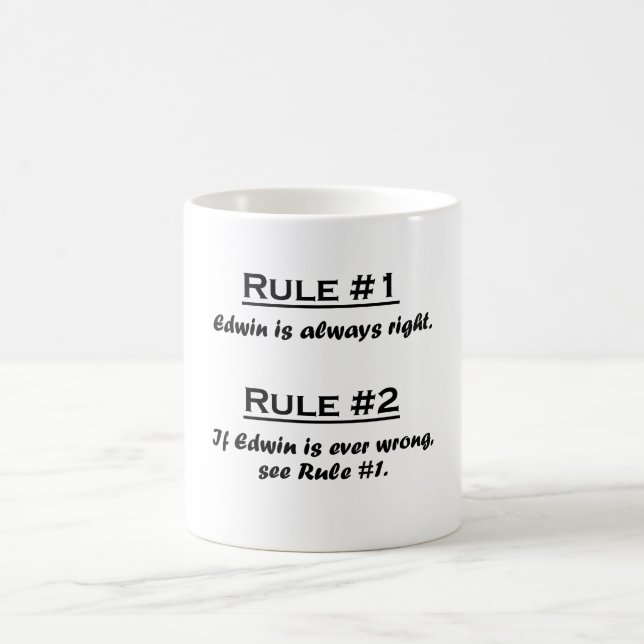 Rule Edwin Coffee Mug (Center)