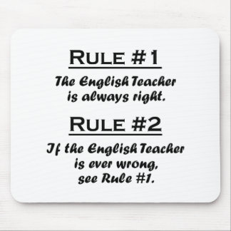 Rule English Teacher Mouse Pad