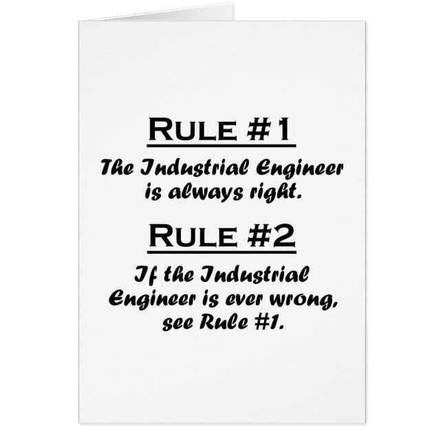 Rule Industrial Engineer (Front)