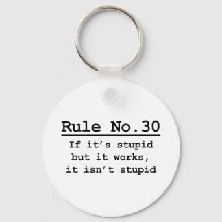 Rule No. 30 Keychain
