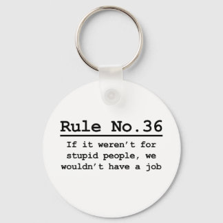 Rule No. 36 Keychain
