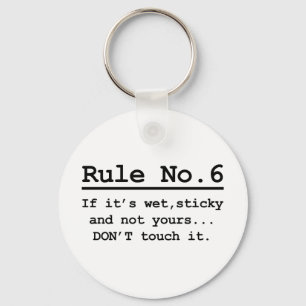 Rule No. 6 Keychain