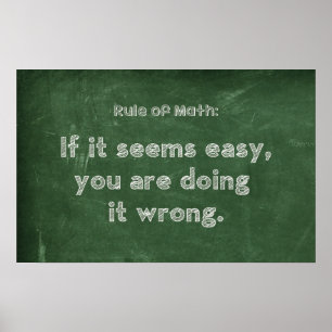 Rule of Math - Math Poster