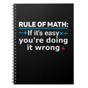 Rule of Math Pun Notebook