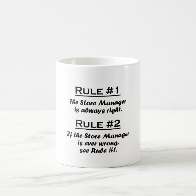 Rule Store Manager Coffee Mug (Center)