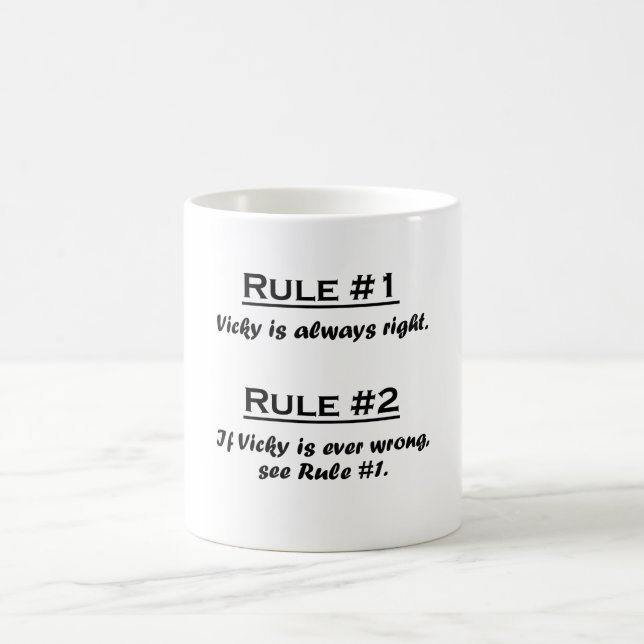 Rule Vicky Coffee Mug (Center)