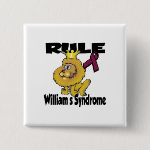 Rule Williams Syndrome 2 Inch Square Button