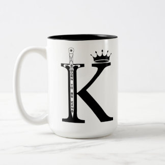 Rule your mornings like royalty. Two-Tone coffee mug