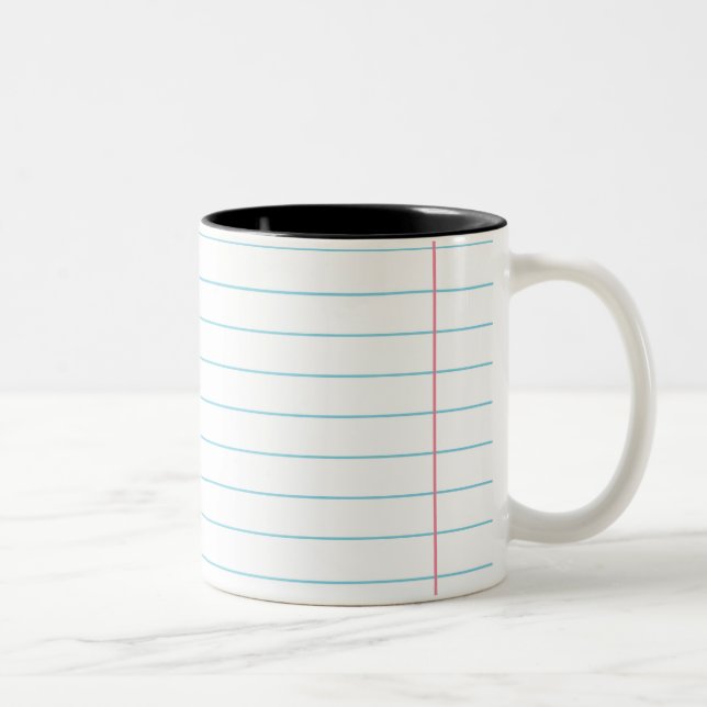 RULED LINED PAPER MUG (Right)