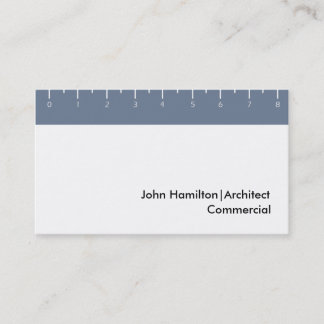 Ruler blue business card