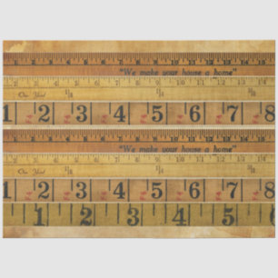 Ruler Junk Journal Decoupage Paper