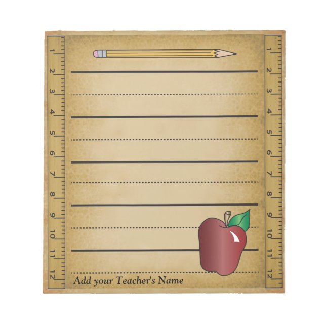 Ruler Paper Notepad (Front)