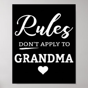 Rules Don't Apply To Grandma Poster