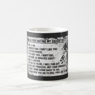 Rules for Dating My Daughter Funny Dad Daughter Coffee Mug