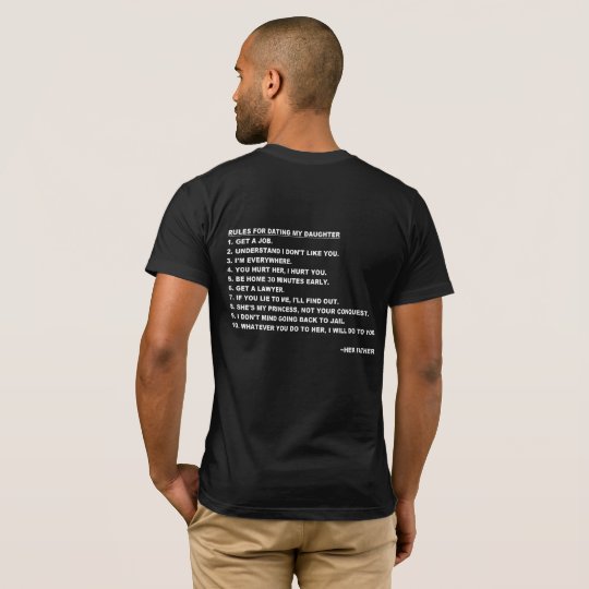 Rules for Dating My Daughter T-shirt for Dads