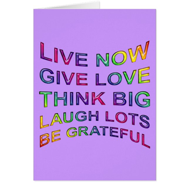 Rules Of Life (Front)