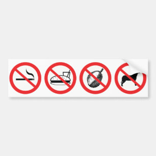 Rules of the Ride Bumper Sticker