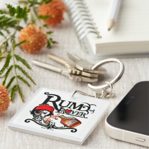 Rum lover keychain