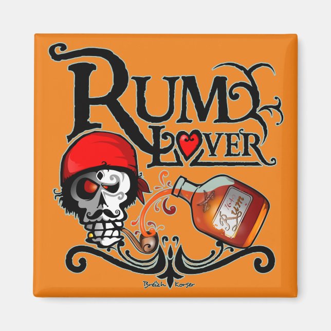 Rum lover magnet (Front)