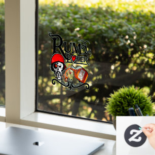 Rum lover window cling