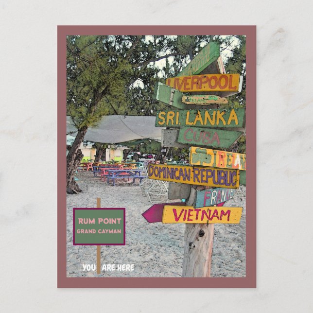 RUM POINT, GRAND CAYMAN ISLANDS POSTCARD (Front)