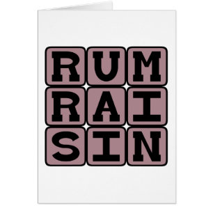Rum Raisin, Ice Cream Flavour