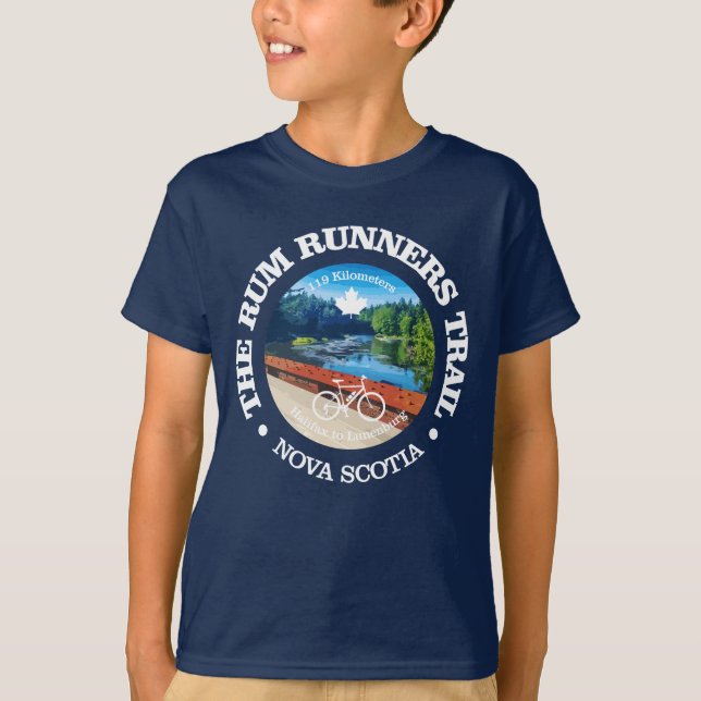 Rum Runners Trail (cycling c) T-Shirt (Front)