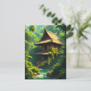 Rumah di Tepi Sungai - A Riverside Home Postcard