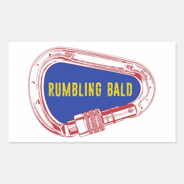 Rumbling Bald Climbing Carabiner Sticker (Front)