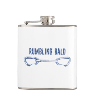 Rumbling Bald Climbing Quickdraw Hip Flask