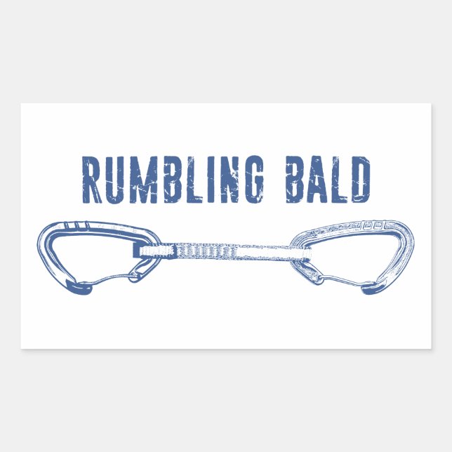 Rumbling Bald Climbing Quickdraw Sticker (Front)