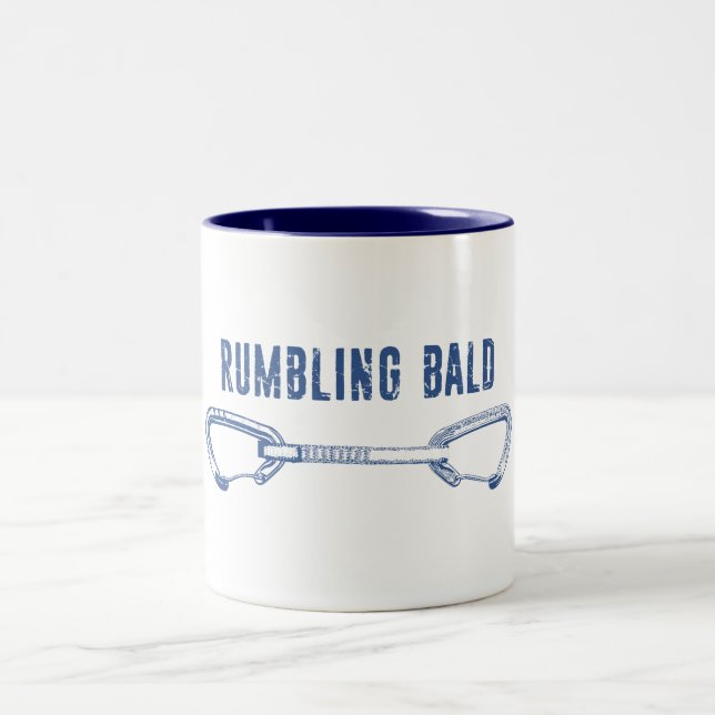 Rumbling Bald Climbing Quickdraw Two-Tone Coffee Mug (Center)
