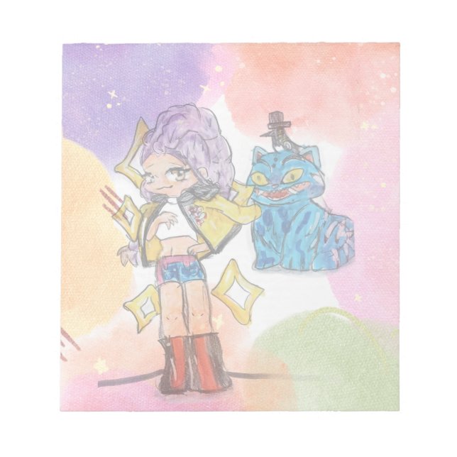 Rumi and notepad (Front)