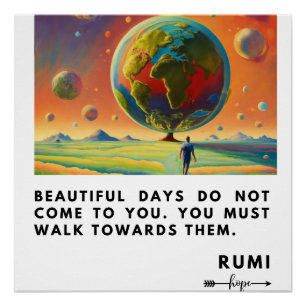 RUMI HOPE QUOTE POSTER