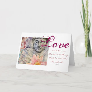 Rumi Love Citation Bouddha Watercolor Cartes d'art