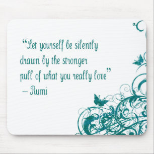 Rumi love quote mouse pad