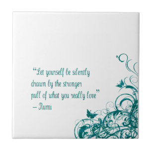 Rumi love quote tile