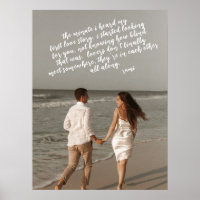 Rumi Love Story Add Your Photo Poem Poster